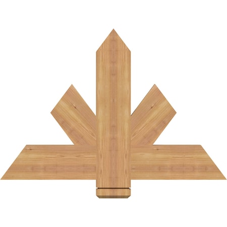 Ekena Millwork Kennewick Timber Gable Bracket, Western Red Cedar, 36"W x 24"H x 1 1/2"D x 5 1/2"F, 16/12 Pitch GBW036X24X0206KEN00SWR